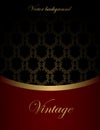 Vintage wine label vector background Royalty Free Stock Photo