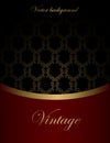 Vintage wine label vector background Royalty Free Stock Photo