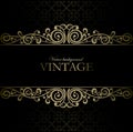 Vintage wine label vector background Royalty Free Stock Photo