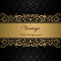 Vintage wine label vector background Royalty Free Stock Photo