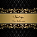 Vintage wine label vector background Royalty Free Stock Photo