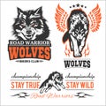 Vintage Wolf motorcycle label