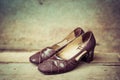 Vintage woman shoes Royalty Free Stock Photo