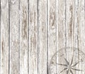 Vintage wood background with compass Royalty Free Stock Photo