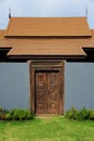 Vintage wood doors and wall Royalty Free Stock Photo