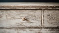 Vintage Wood Dresser: A Close-up Of Rustic Charm