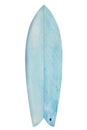 Vintage wood fish board surfboard isolated on white with clipping path for object Royalty Free Stock Photo