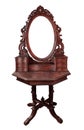 Vintage wood frame mirror Royalty Free Stock Photo