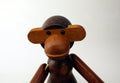 Vintage wood monkey figurine by Kay Bojesen