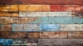 Vintage wood planks texture background, old weathered painted boards. Rough dirty wooden wall, worn multicolored surface. Theme of Royalty Free Stock Photo