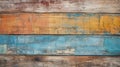 Vintage wood planks texture background, old worn color painted boards. Rough wooden wall, worn multicolored surface. Theme of Royalty Free Stock Photo