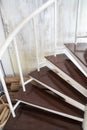 Vintage wood staircase Royalty Free Stock Photo