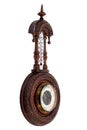 The vintage wooden barometer Royalty Free Stock Photo