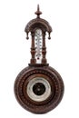The vintage wooden barometer Royalty Free Stock Photo