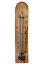 The vintage wooden barometer Royalty Free Stock Photo