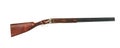 Vintage wooden brown hunting carbine isolated