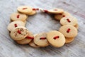 Vintage wooden buttons bracelet