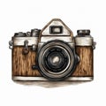 Vintage Wooden Camera Vector - Fintan Magee, Lee Jeffries, Sony Alpha A1