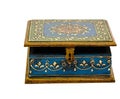 Vintage wooden casket from India