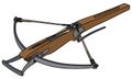 He vintage wooden crossbow