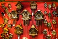 Vintage wooden cuckoo clocks in shop Munich, Germany