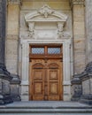 Vintage wooden door, Dresden, Germany Royalty Free Stock Photo