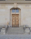 Vintage wooden door, Dresden Germany Royalty Free Stock Photo