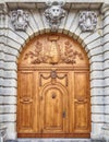 Vintage wooden door, Dresden Germany Royalty Free Stock Photo