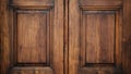 Vintage wooden door element made of mahogany