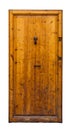 Vintage wooden door. Isolated Royalty Free Stock Photo