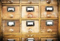 Vintage wooden drawer Royalty Free Stock Photo