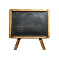 Vintage woodenframed chalkboard on a light gray background Royalty Free Stock Photo