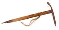 Vintage wooden handled ice axe manufactured in 1966