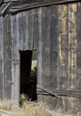 Vintage Wooden House Open Doorway