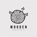 Vintage wooden moldy logo vector illustration design. carpentry, and carpenter symbol