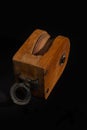 Vintage Wooden Pulley Block Royalty Free Stock Photo