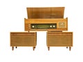 Vintage wooden radiogram