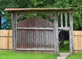 Vintage wooden rural gate Royalty Free Stock Photo