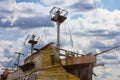 Vintage wooden ship