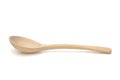 Vintage wooden spoon on white Royalty Free Stock Photo