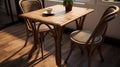 Vintage Wooden Table With Vray Tracing For Nostalgic Cottagepunk Atmosphere