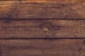 Vintage wooden texture of board. Grunge wood wall pattern of fence. Old wood dark brown background texture. Retro wooden table. Wo