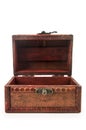 Vintage wooden treasure chest toy Royalty Free Stock Photo