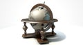 Vintage Wooden World Globe