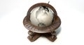Vintage Wooden World Globe