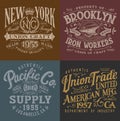 Vintage Workwear Graphics Set