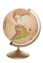 Vintage world globe desk lamp Royalty Free Stock Photo