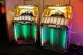 Vintage Wurlitzer 2000 Centennial music jukebox. Royalty Free Stock Photo
