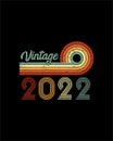 Vintage 2022 1 Years Old Boys And Girls 1st Birthday T-Shirt design
