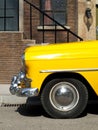 Vintage Yellow Cab Royalty Free Stock Photo